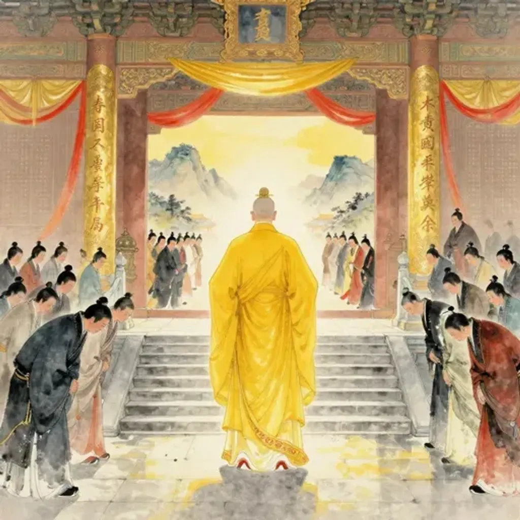 第1卦變第27卦易林詩辭水墨畫