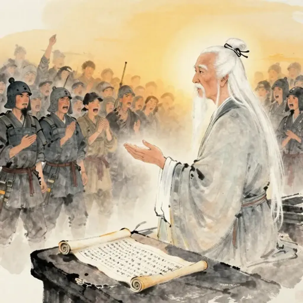 Ink brush artwork for the Yilin verse on Hexagram 26 changing to Hexagram 37