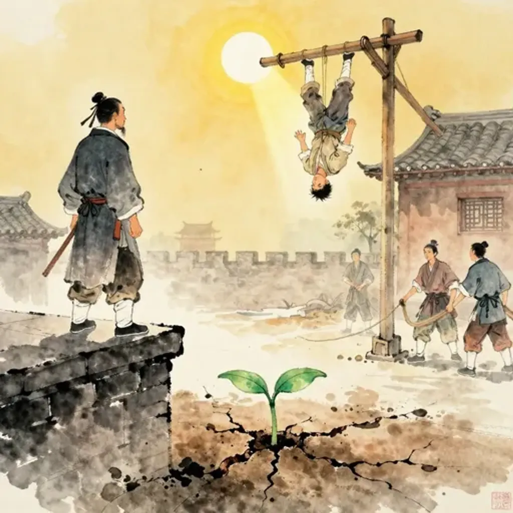 第29卦變第38卦易林詩辭水墨畫