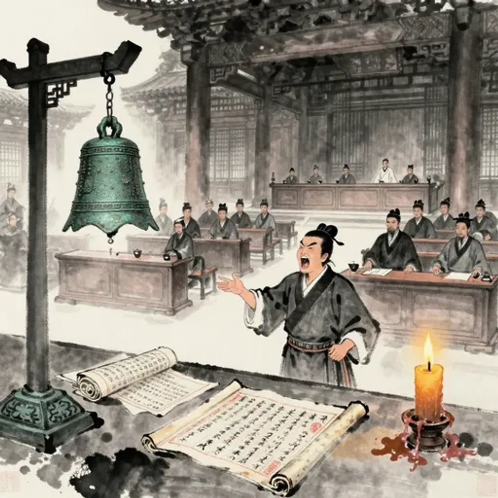 第37卦變第28卦易林詩辭水墨畫