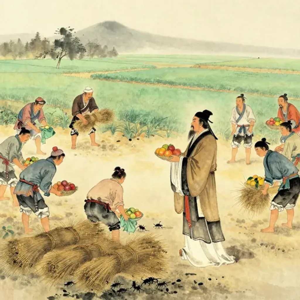 第47卦變第19卦易林詩辭水墨畫