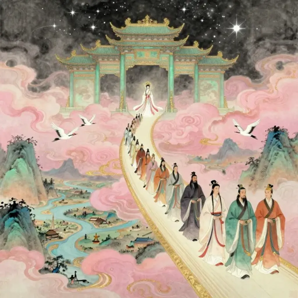 Ink brush artwork for the Yilin verse on Hexagram 6 changing to Hexagram 37